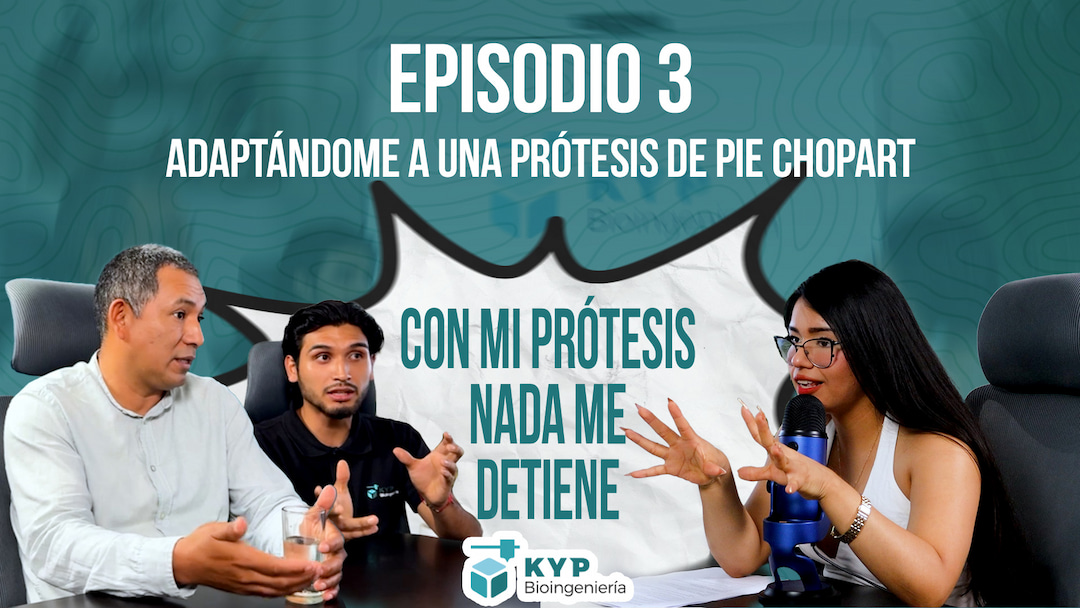 Thumbnail para Episodio 3: ADAPTÁNDOME A UNA PRÓTESIS DE PIE CHOPART | KYP BIOINGENIERÍA